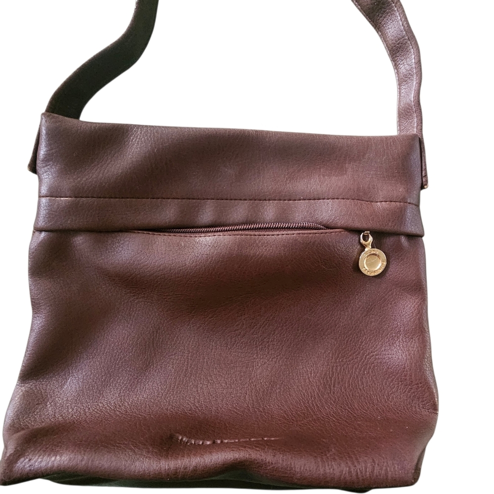 Stone Mountain Authentic Brown Genuine Leather Crossbody Purse Women's Hand Bag - Picture 7 of 14